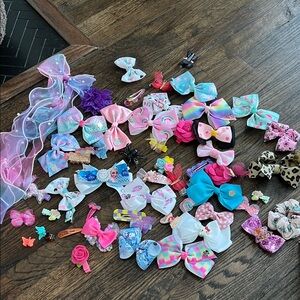 Colorful Hair Bow Collection- over 50 pieces